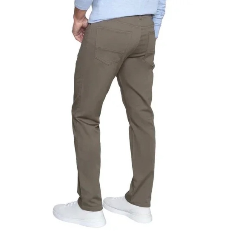 English Laundry Mens Slimmer Straight Leg Khaki Brown Jean Pants 32 x 32 New - Picture 6 of 7